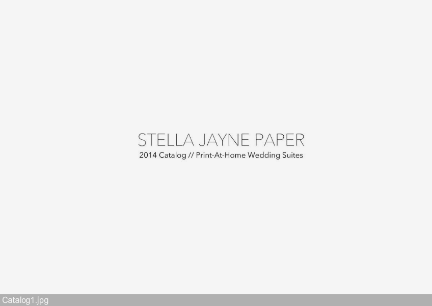 Stella Jayne Paper 2014 Catalog August 2014