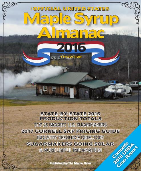 The Official U.S. Maple Syrup Almanac 2016 2016