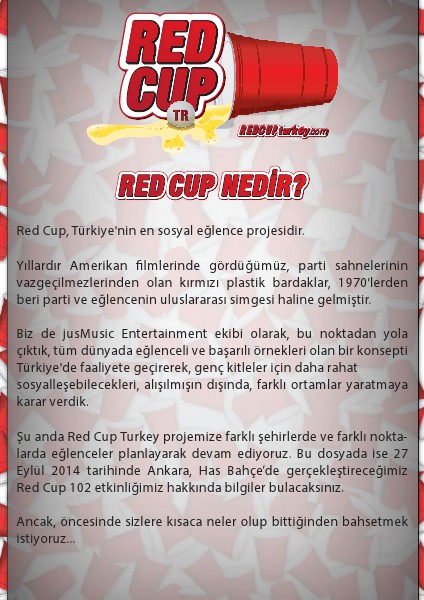 Red Cup 102 Sponsorluk Dosyaları Tanitim