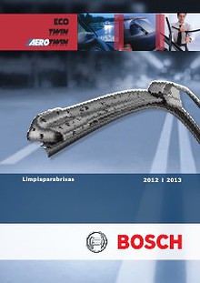Catalogo de Escobillas Limpiaparabrisas Bosch 2012-2013