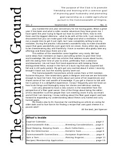 The Common Ground Vol. 2 Issue 3 September 2008