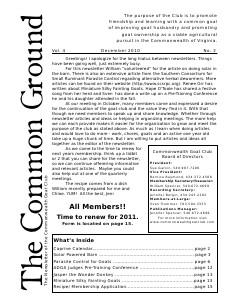 The Common Ground Vol. 4 Issue 2 December 2010