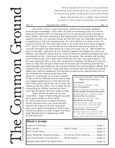 The Common Ground Vol. 3 Issue 3 September 2009
