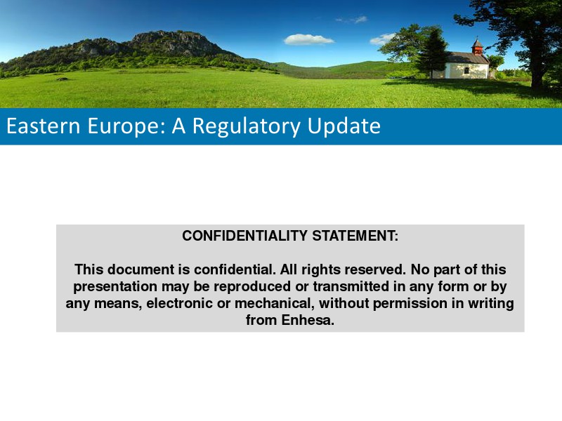 Webinars Eastern Europe: A Regulatory Update