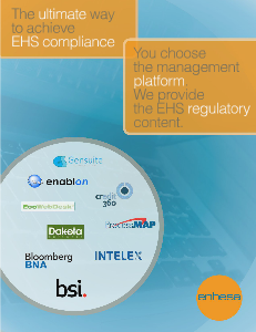 Compliance with Enhesa -  - Enhesa Partnerships with Platform Providers