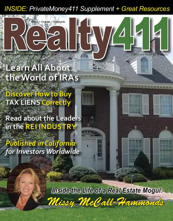 Realty411 Magazine Featuring Missy McCall-Hammonds