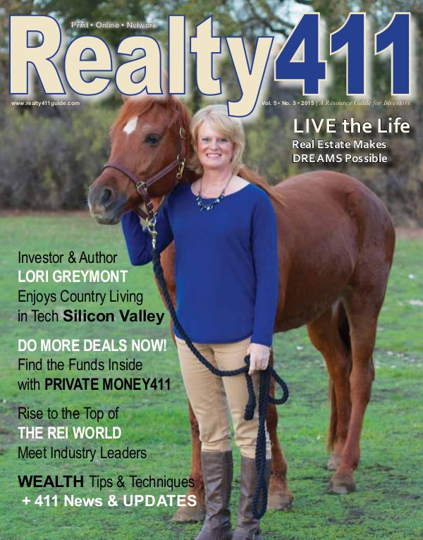 Realty411 Magazine Featuring Lori Greymont