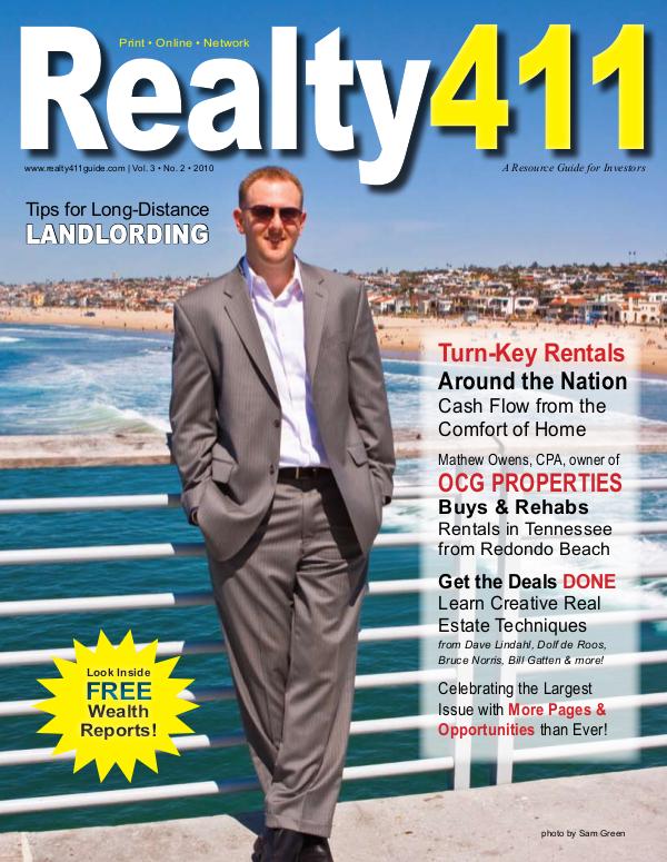 Realty411 Magazine Featuring Mathew Ownes, OCG Properties
