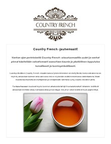 Country French -maalit