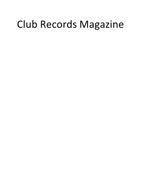 Club Records Magazine Proto Type Jul 2014