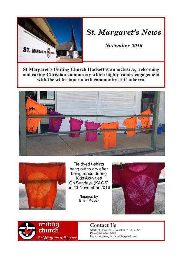 St Margaret's News November 2016