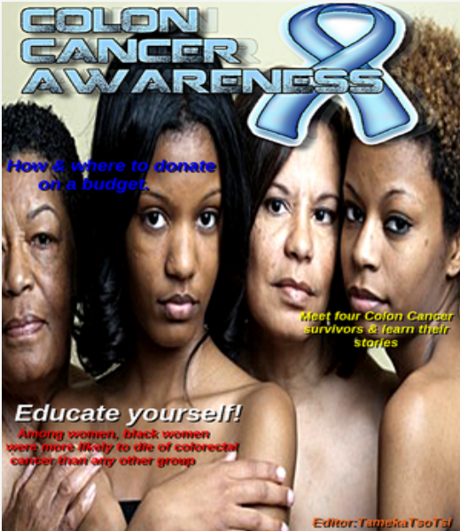 COLONCANCERAWARENESSMAG colon cancer awarness August,2014