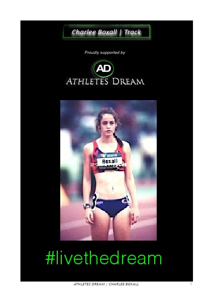 Athletes Dream Charlee Boxall | Track