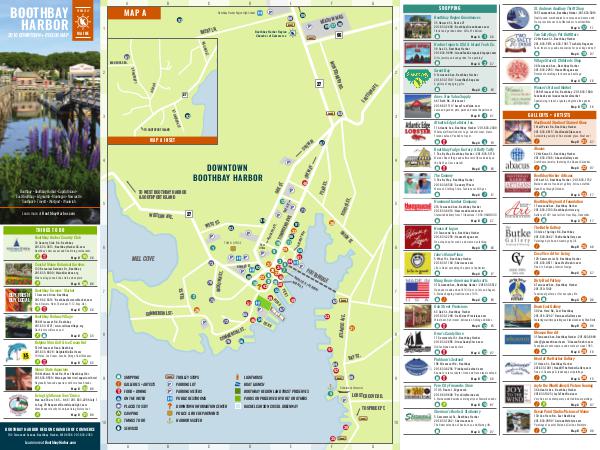 Maps by Thalo Blue Design 2016 Boothbay Harbor Downtown Walking Map