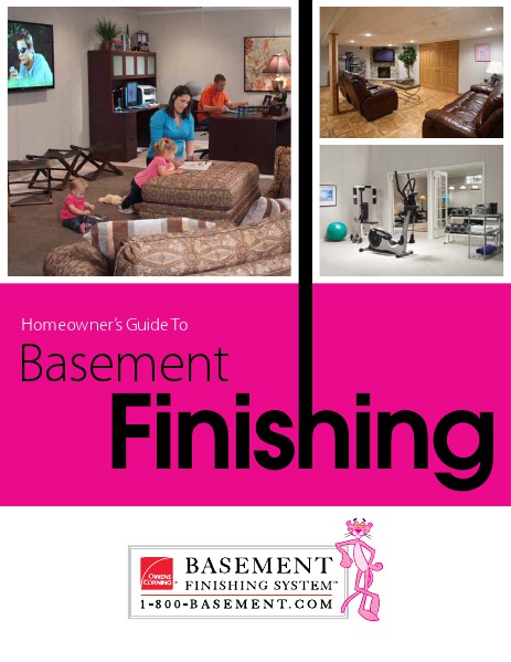 Homeowner's Guide To Basement Finishing August 2013