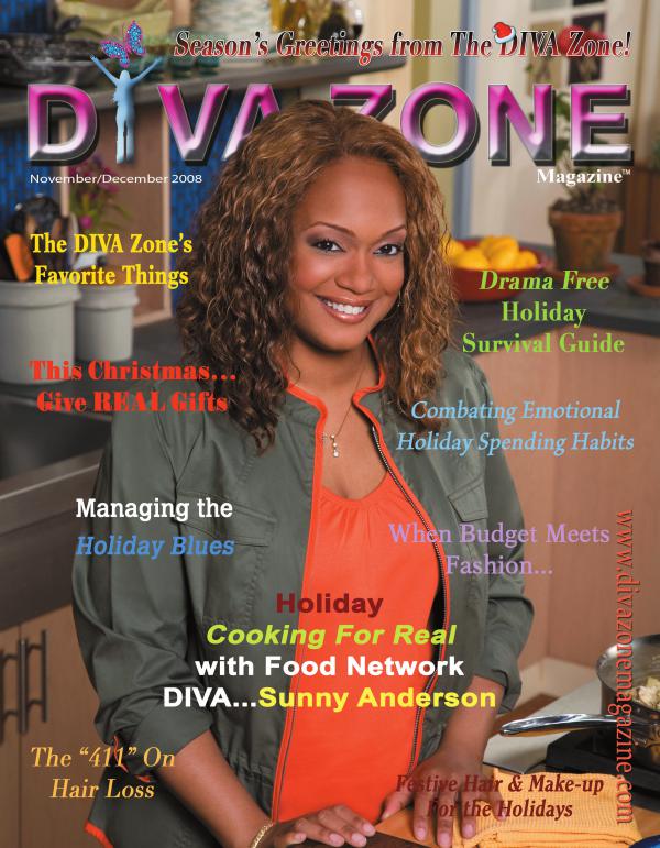 Diva Zone ™ Magazine Christmas Holiday Issue - Sunny Anderson - The DIV