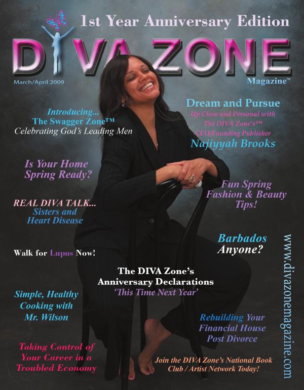 Diva Zone ™ Magazine One Year Anniversary Issue - Najiyyah Cover - The