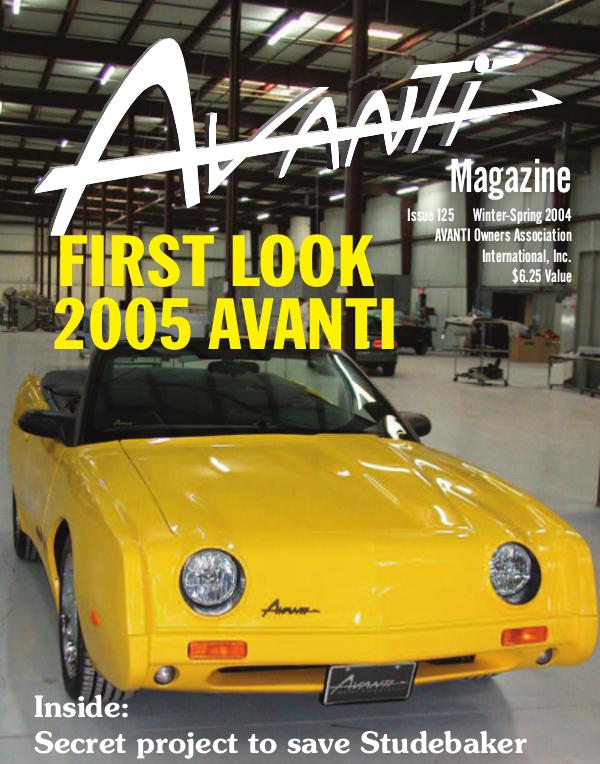 Avanti Magazine Winter/Spring 2004 #125