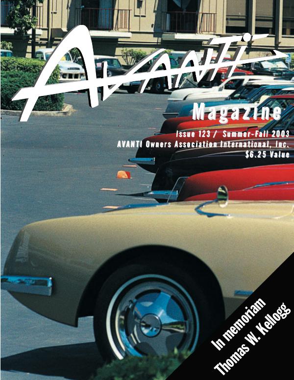Avanti Magazine Summer/Fall 2003 #123