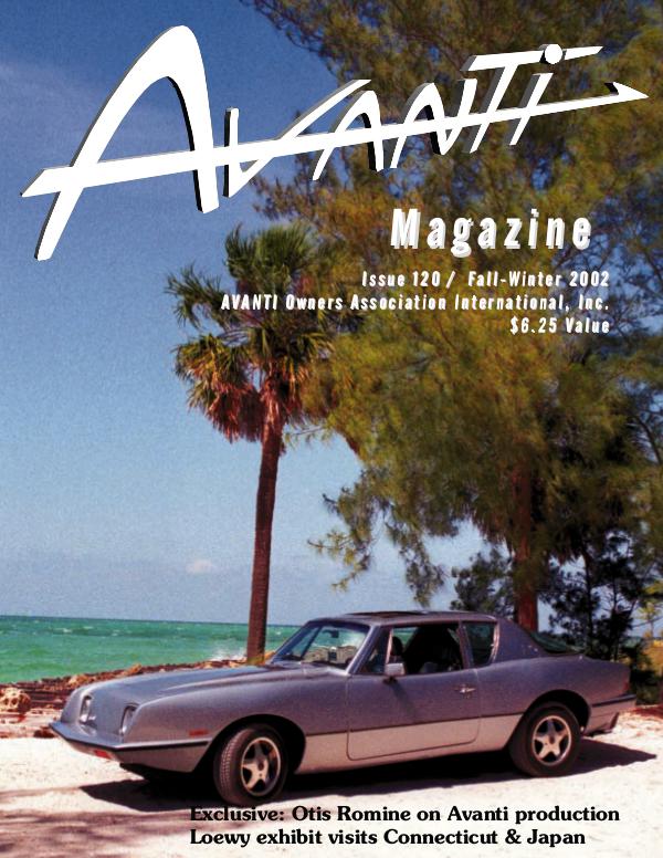 Avanti Magazine Fall/Winter 2002 #120