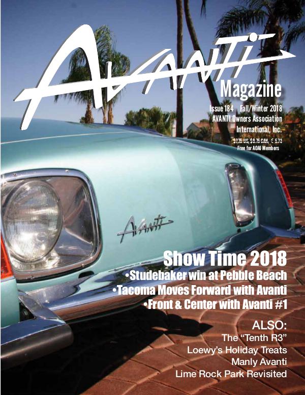 Avanti Magazine Fall/Winter 2018 #184
