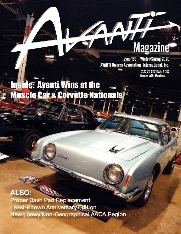 Avanti Magazine Winter/Spring 2020 #189