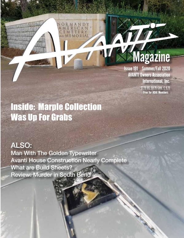 Avanti Magazine Summer/Fall 2020 #191