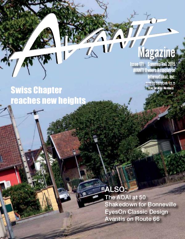 Avanti Magazine Summer/ Fall 2015 #171