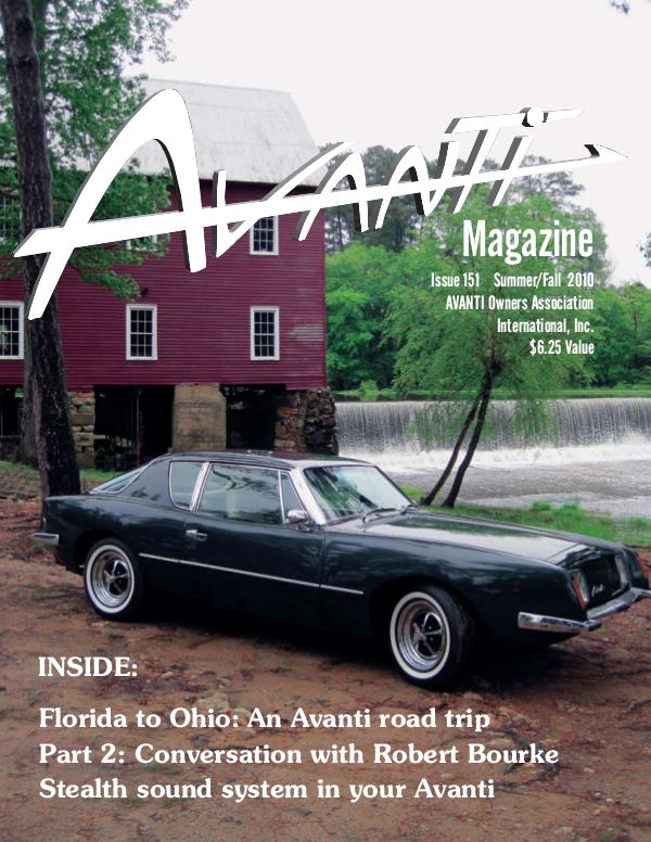 Avanti Magazine Summer/Fall 2010 #151