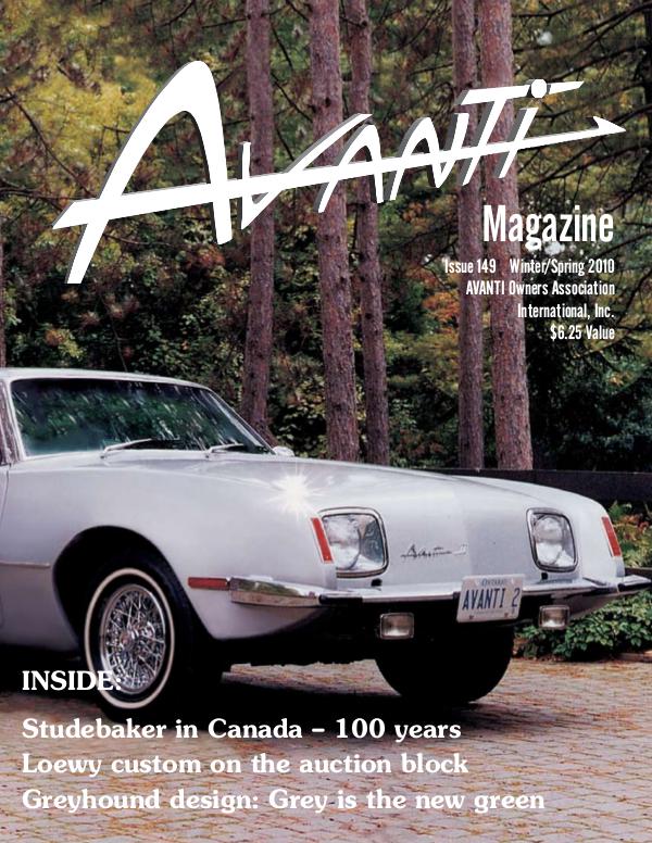 Avanti Magazine Winter/Spring #149