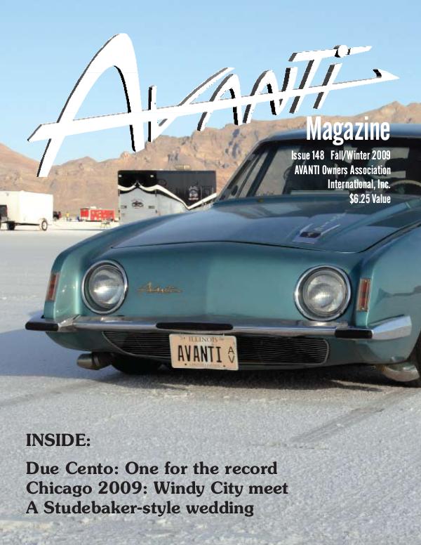 Avanti Magazine Fall/Winter 2009 #148