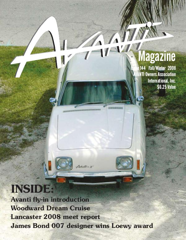 Avanti Magazine Fall/Winter 2008 #144