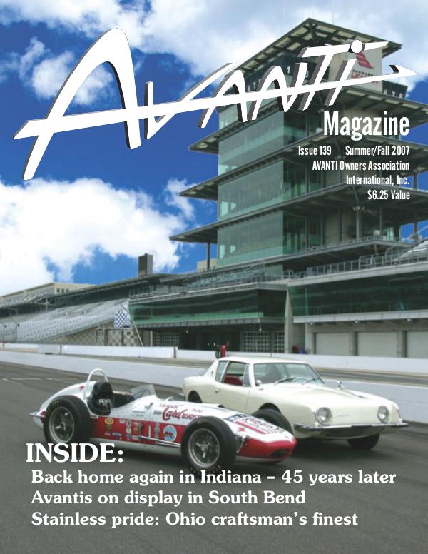 Avanti Magazine Summer/Fall 2007  #139