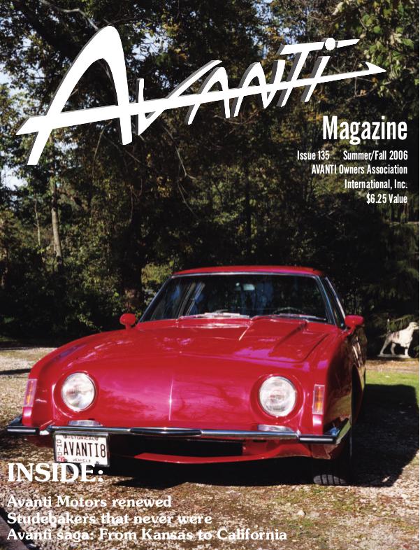Avanti Magazine Summer/Fall 2006  #135