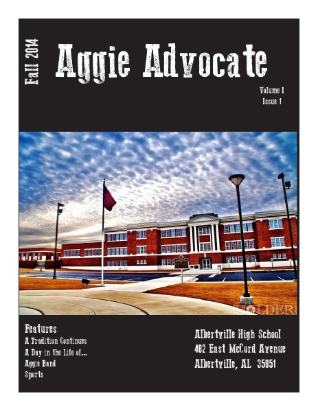 Aggie Advocate Volume 1, Issue 1