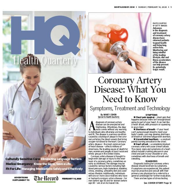 The Record Special Sections Health Quarterly 02-16-2020