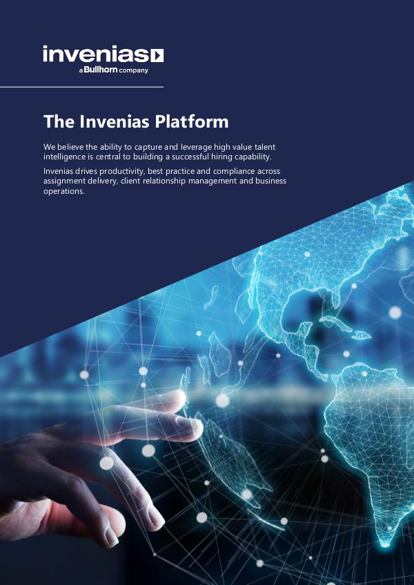 Invenias Platform Datasheet (Firms) Invenias Platform Datasheet (Firms - UK)
