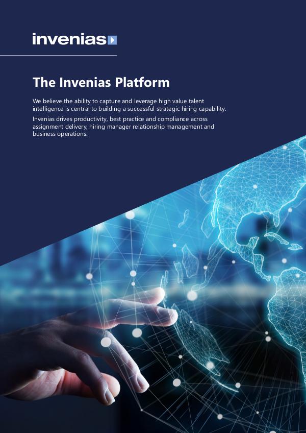 Invenias Platform Datasheet (In-House - UK) Invenias Platform Datasheet (In House - UK)