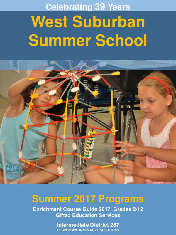 West Suburban Summer School (Summer 2017)