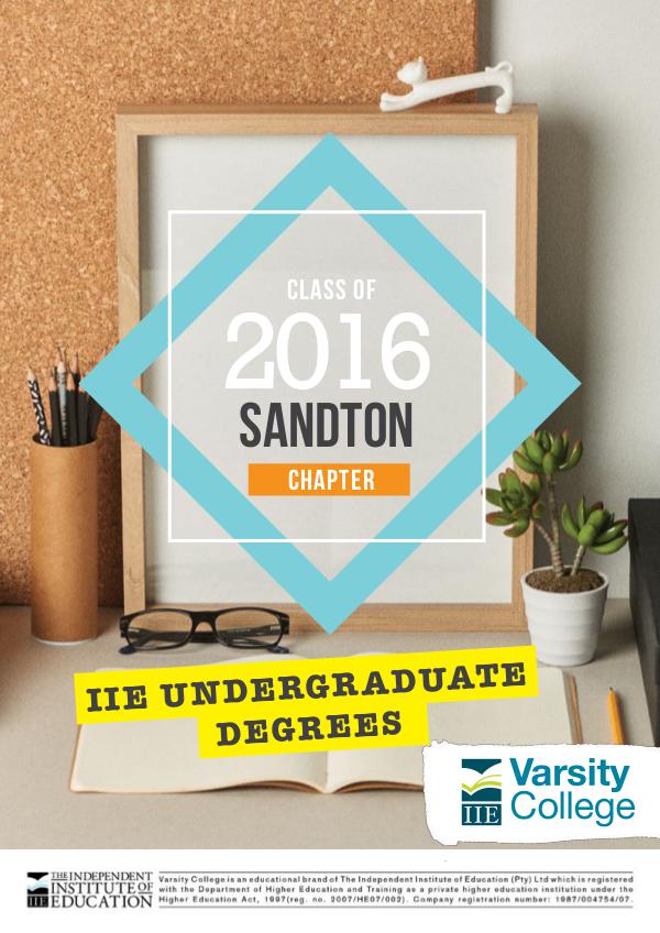 Varsity College Sandton Yearbook 2016 Sandton Yearbook_2016cov
