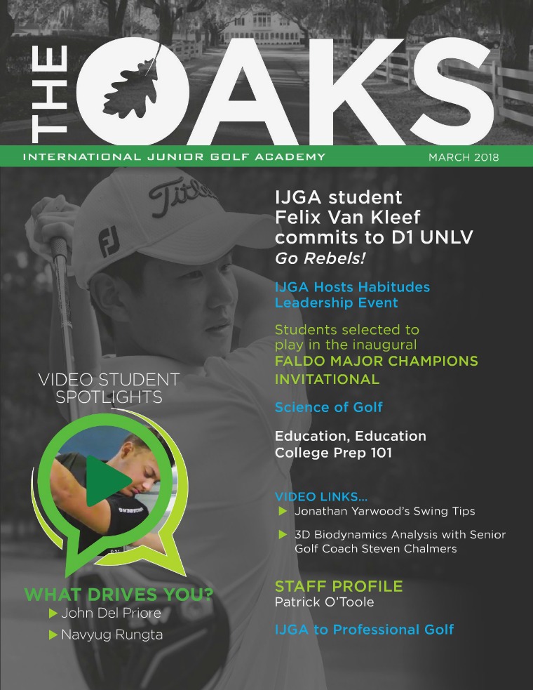 IJGA Newsletter: The Oaks March 2018