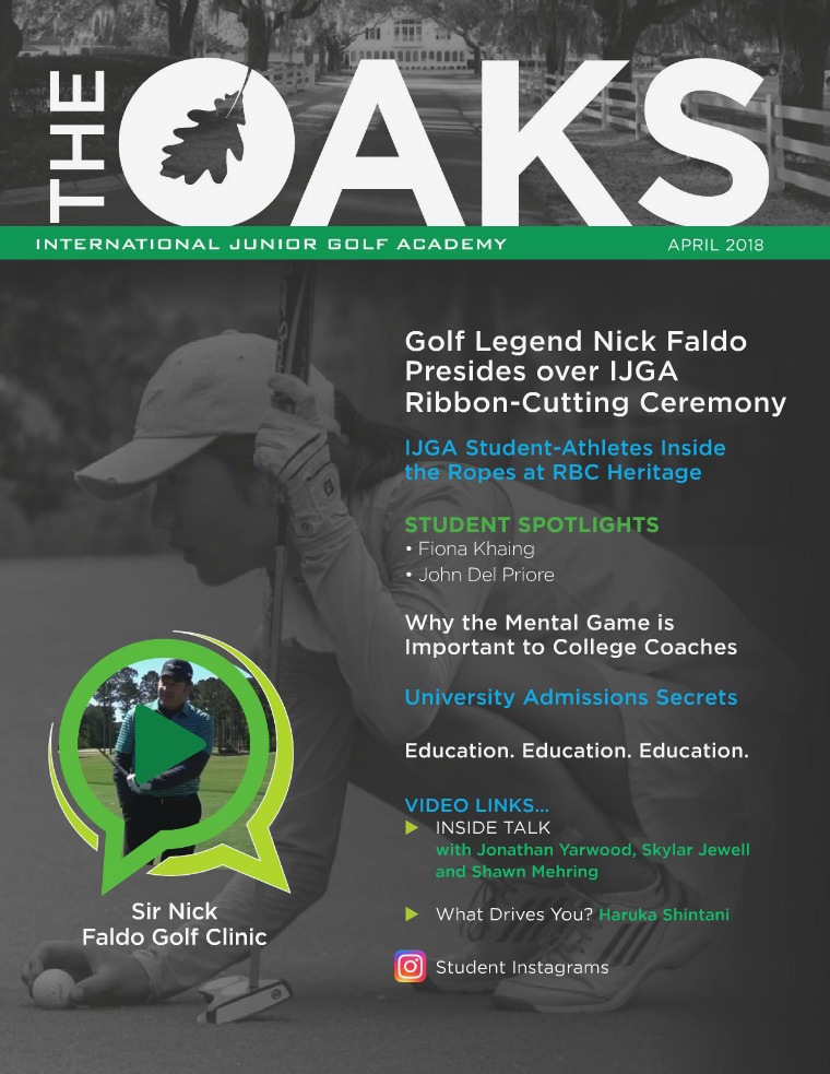 IJGA Newsletter: The Oaks April 2018
