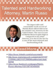 Talented and Hardworking Attorney, Martin Russo