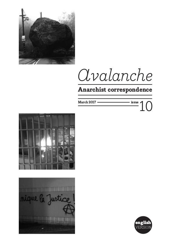 Avalanche - The Anarchist correspondence zine Avalanche - The Anarchist correspondence zine 10