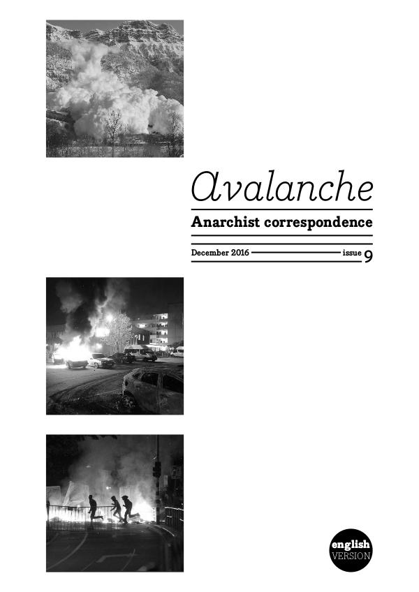 Avalanche - The Anarchist correspondence zine Avalanche - The Anarchist correspondence zine 9