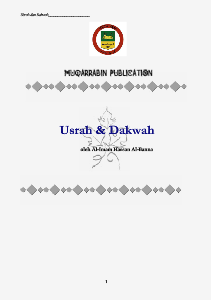 MUQARRABIN USRAH & DAKWAH