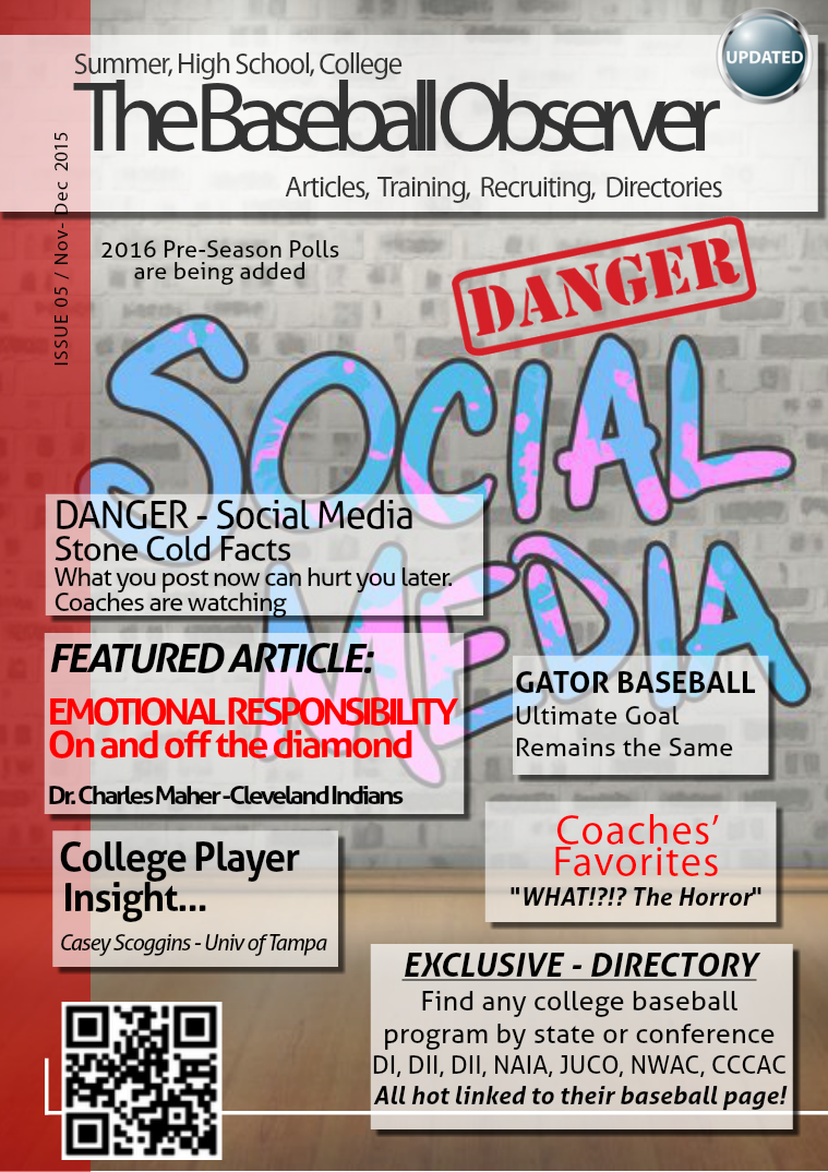 The Baseball Observer Nov-Dec 2015 vol 5