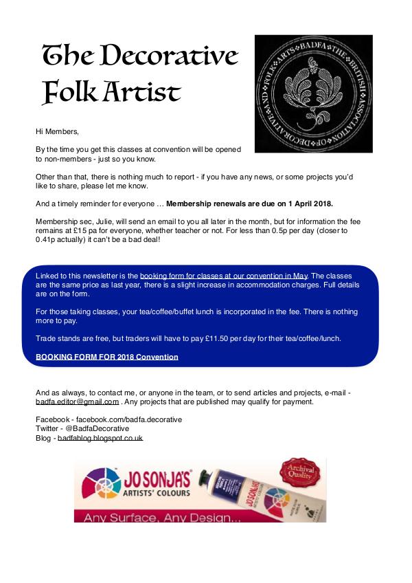 The Decorative Folk Artist Issue 106