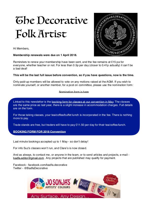 The Decorative Folk Artist Issue 107