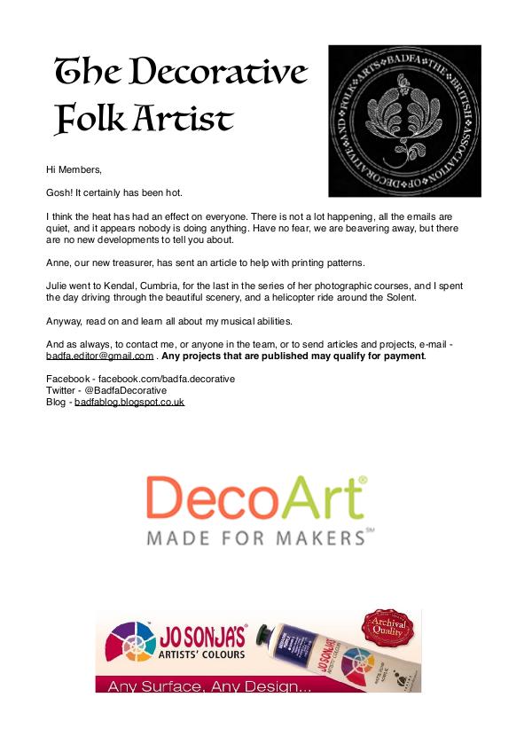 The Decorative Folk Artist Issue 109